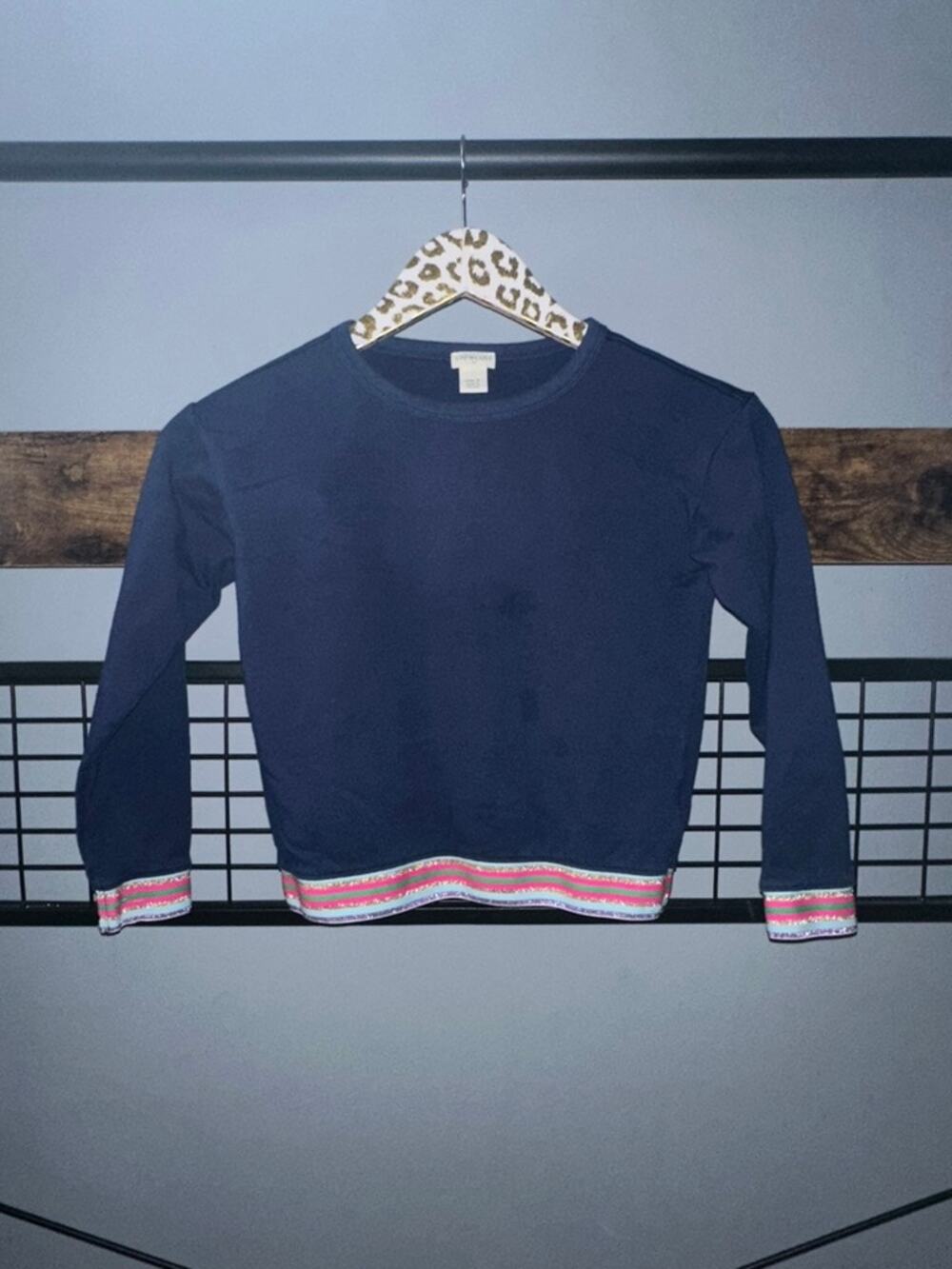 Crewcuts Navy Girls Top | Size Small